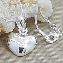 Load image into Gallery viewer, Sterling Silver Heart Pendent Necklace