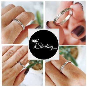 Sterling Silver "You Are My Sunshine,My Only Sunshine" Ring