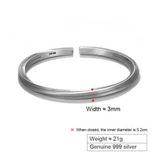 Load image into Gallery viewer, 999 Thai Sterling Silver Twisted Cuff Bracelet | Buy at 100Sterling.com