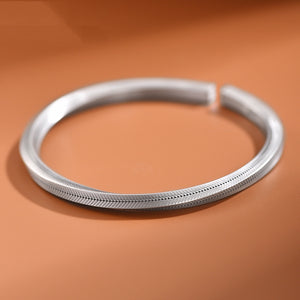 999 Thai Sterling Silver Pattern Twisted Cuff Bracelet