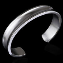 Load image into Gallery viewer, 925 Sterling Silver Wide Open Cuff Bracelet For Women or Men