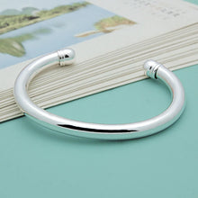 Load image into Gallery viewer, 925 Sterling Silver Open Cuff Bracelet