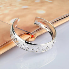 Load image into Gallery viewer, Genuine 925 Sterling Silver Cuff Bracelets from 100Sterling.com