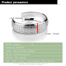 Load image into Gallery viewer, Genuine 925 Sterling Silver Cuff Bracelets from 100Sterling.com