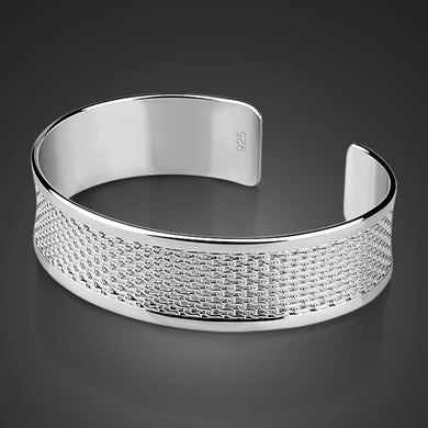 Genuine 925 Sterling Silver Cuff Bracelets from 100Sterling.com