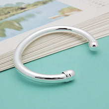 Load image into Gallery viewer, 925 Sterling Silver Open Cuff Bracelet