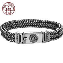 Load image into Gallery viewer, Genuine 925 Sterling Silver Bracelets with unique styles and design - Style 12. Buy from 100Sterling.com. Free Delivery. 