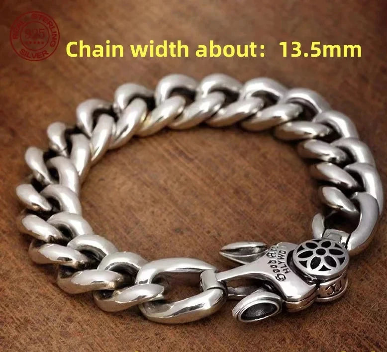 Genuine 925 Sterling Silver Bracelets with unique styles and design - Style 1. Buy from 100Sterling.com. Free Delivery. 