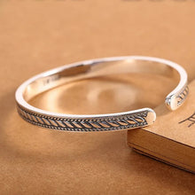 Load image into Gallery viewer, Genuine Thai Silver Uniquely Designed Hand-made Bangle. Buy from 100Sterling.com