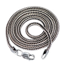 Load image into Gallery viewer, 925 Sterling Silver Necklace with Vintage Foxtail Design. 100Sterling.com