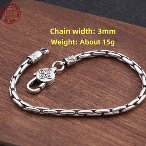 Genuine 925 Sterling Silver Bracelets with unique styles and design - Style 14. Buy from 100Sterling.com. Free Delivery. 