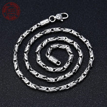 Load image into Gallery viewer, Silver Jewelry Retro Six-Character Mantra Necklace. Buy at 100Sterling.com.