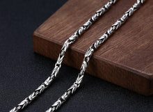 Load image into Gallery viewer, Silver Jewelry Retro Six-Character Mantra Necklace. Buy at 100Sterling.com.