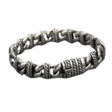 Load image into Gallery viewer, Genuine 925 Sterling Silver Classic Retro Style Bracelet. Buy from 100Sterling.com.