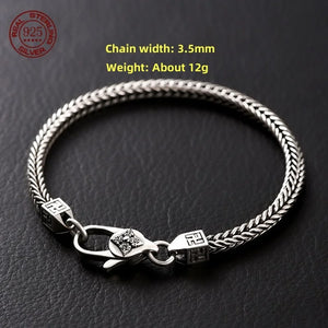 Genuine 925 Sterling Silver Bracelets with unique styles and design - Style 15. Buy from 100Sterling.com. Free Delivery. 