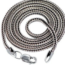 Load image into Gallery viewer, 925 Sterling Silver Necklace with Vintage Foxtail Design. 100Sterling.com