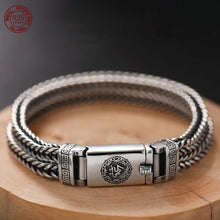 Load image into Gallery viewer, Genuine 925 Sterling Silver Bracelets with unique styles and design - Style 12. Buy from 100Sterling.com. Free Delivery. 