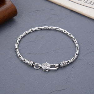 Genuine 925 Sterling Silver Bracelets with unique styles and design - Style 14. Buy from 100Sterling.com. Free Delivery. 