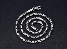 Load image into Gallery viewer, Silver Jewelry Retro Six-Character Mantra Necklace. Buy at 100Sterling.com.