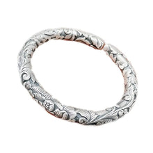 Load image into Gallery viewer, S999 Silver Jewelry Three-Dimensional Carved Vine Design Bracelet. Buy from 100Sterling.com.