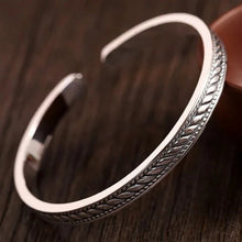 Load image into Gallery viewer, Genuine Thai Silver Uniquely Designed Hand-made Bangle. Buy from 100Sterling.com