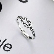 Load image into Gallery viewer, S925 Sterling Silver Ring Retro Knot Ring