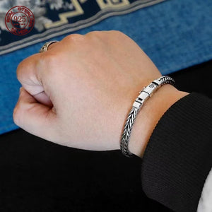 Genuine 925 Sterling Silver Bracelets with unique styles and design - Style 15. Buy from 100Sterling.com. Free Delivery. 