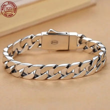 Load image into Gallery viewer, Genuine 925 Sterling Silver Bracelets with unique styles and design. Style 2. Buy from 100Sterling.com. Free Delivery.