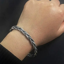 Load image into Gallery viewer, 925 Sterling Silver Industrial Braid Bracelet. Buy at 100Sterling.com.