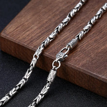 Load image into Gallery viewer, Silver Jewelry Retro Six-Character Mantra Necklace. Buy at 100Sterling.com.