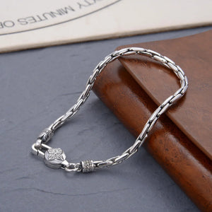 Genuine 925 Sterling Silver Bracelets with unique styles and design - Style 14. Buy from 100Sterling.com. Free Delivery. 