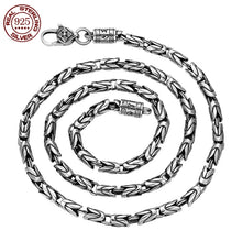 Load image into Gallery viewer, Silver Jewelry Retro Six-Character Mantra Necklace. Buy at 100Sterling.com.