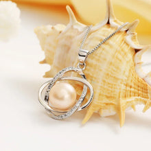 Load image into Gallery viewer, Genuine 925 Sterling Silver Freshwater Pearl Pendent Necklace. Buy at 100Sterling.com