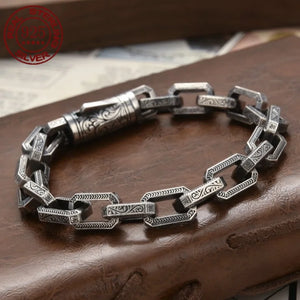 Genuine 925 Sterling Silver Bracelets with unique styles and design - Style 9. Buy from 100Sterling.com. Free Delivery. 