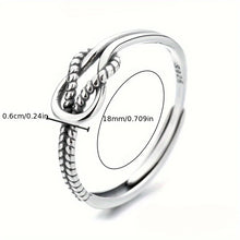 Load image into Gallery viewer, S925 Sterling Silver Ring Retro Knot Ring