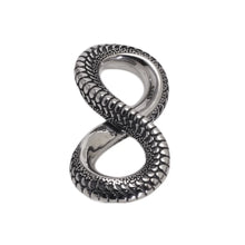 Load image into Gallery viewer, 925 Sterling Silver Infinite Symbol Snake Pattern Pendant Only. Buy at 100Sterling.com.