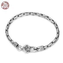 Load image into Gallery viewer, Genuine 925 Sterling Silver Bracelets with unique styles and design - Style 14. Buy from 100Sterling.com. Free Delivery. 