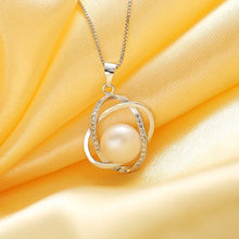 Load image into Gallery viewer, Genuine 925 Sterling Silver Freshwater Pearl Pendent Necklace. Buy at 100Sterling.com