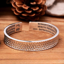 Load image into Gallery viewer, Solid S990 Sterling Silver Textured Reverse Curve Bangle. Buy at 100Sterling.com