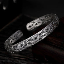 Load image into Gallery viewer, S925 Sterling Silver Vine Pattern Bracelet. Buy at 100Sterling.com