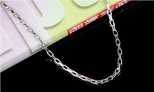 Load image into Gallery viewer, Men&#39;s Sterling Silver Box Chain Necklace