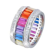Load image into Gallery viewer, Sterling Silver Colors of the Rainbow Ring Collection - 13 Designs Available