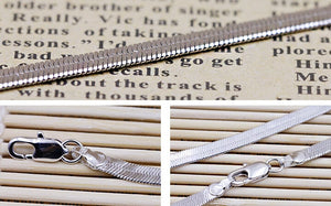 Men's Sterling Silver Traditional Snake Chain Necklace