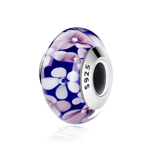 Sterling Silver & Murano Glass Spacer Beads - 32 Designs