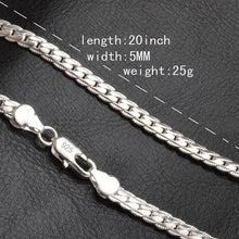 Load image into Gallery viewer, Men&#39;s Dressy Sterling Silver Necklace