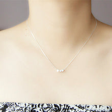 Load image into Gallery viewer, Silver Plated Triple Cube Necklace