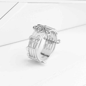 Sterling Sliver Music Lover's Ring