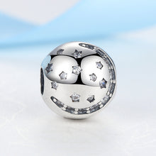 Load image into Gallery viewer, Sterling Silver Moon &amp; Stars Bead Clip