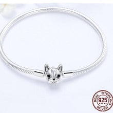 Load image into Gallery viewer, French Bulldog, French Bulldog Bracelet, French Bulldog Jewelry, Sterling Silver Bracelet, Sterling Silver French Bulldog Bracelet, Pandora Bracelet, Pet Jewelry