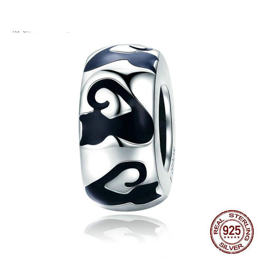 Sterling Silver Black Cat Spacer Bead